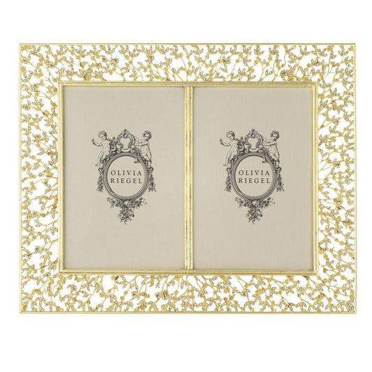 Isadora 4" x 6" Double Frame - Gold