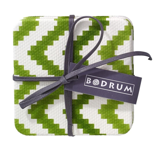 Grass Square Coaster s/4
