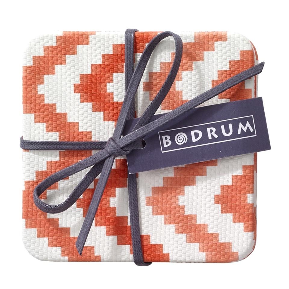 Pumpkin Square Coaster s/4