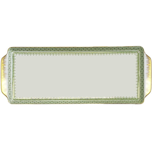 Apple Green Lace Sandwich Tray
