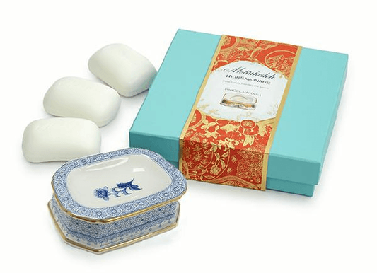 Cornflower Blue Lace Soap Set