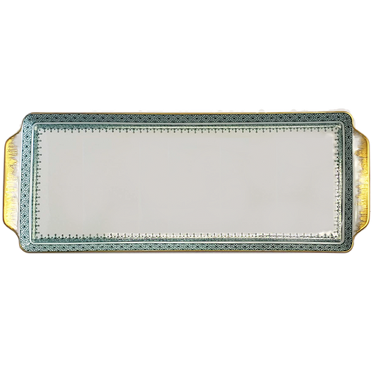 Green Lace Sandwich tray