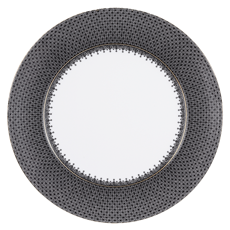 Black Lace Service Plate