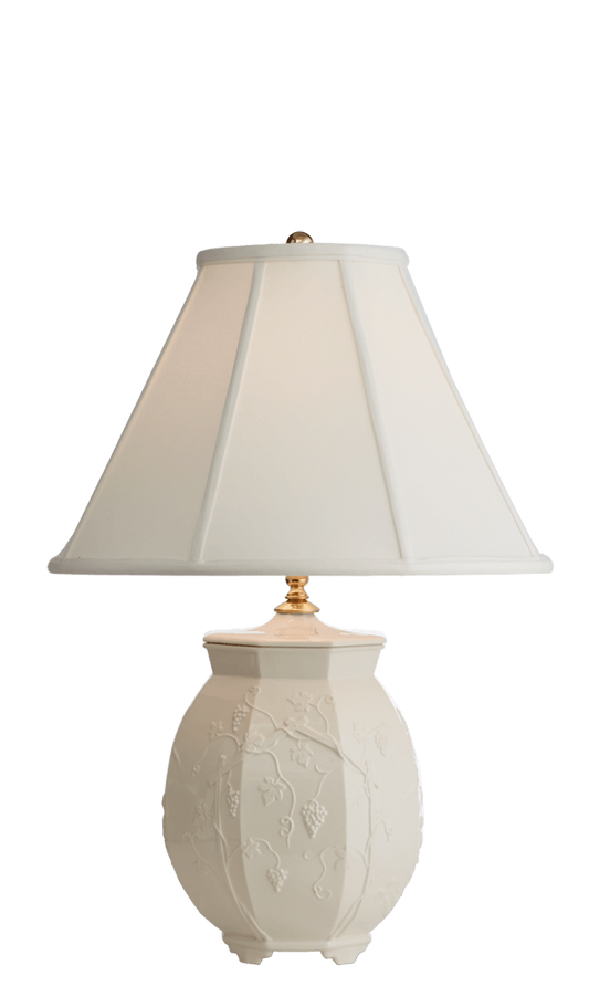 Footed Octagonal Urn Lamp