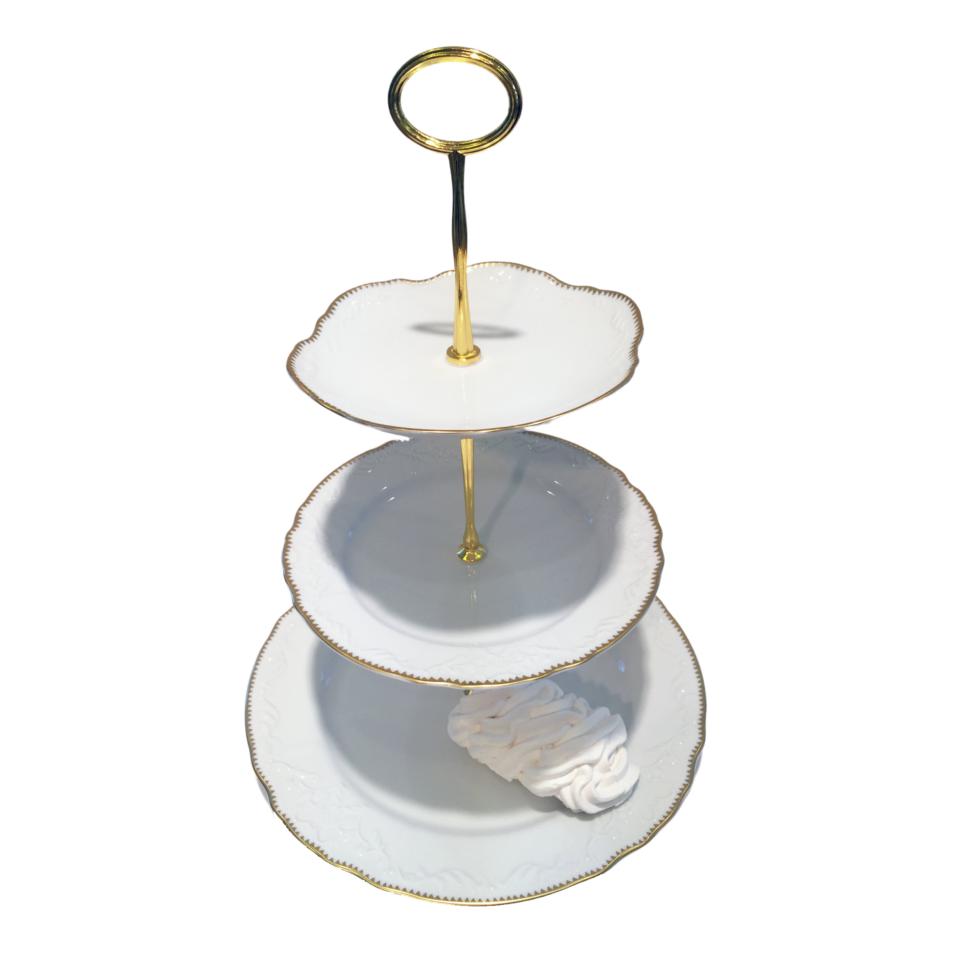 3 Plate Tiered Cake Stand