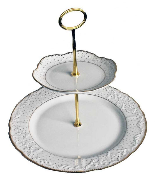 2 Plate Tiered Cake Stand