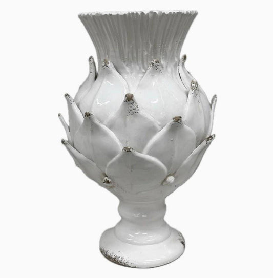Scavo Harvest Urn Antique White