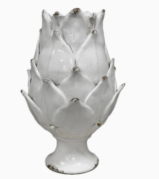 Scavo Harvest Vase, Antique White