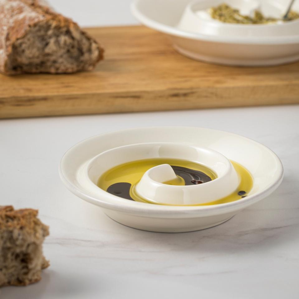 Spiral appetizer Dish 6", White