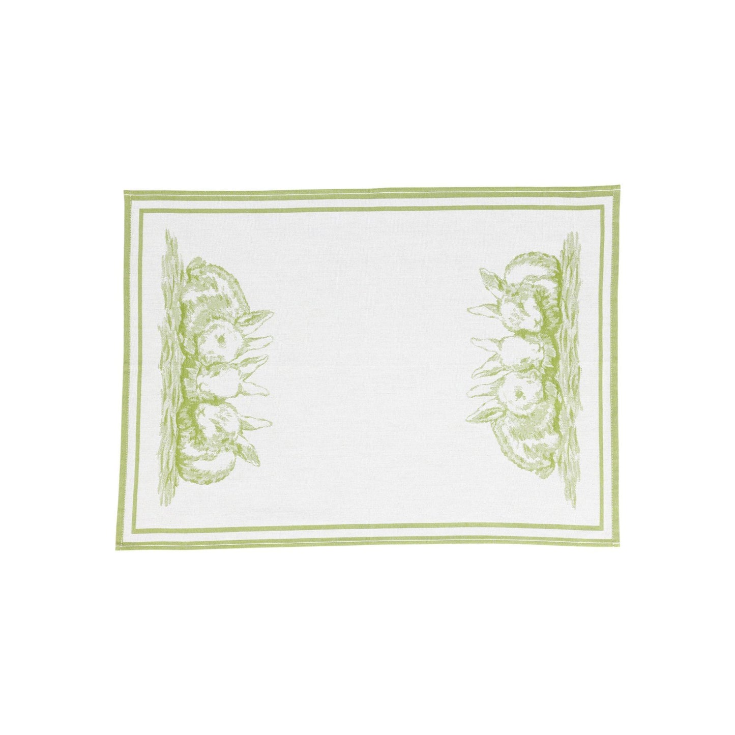 Green Bunny Dish Towels - Set of 2