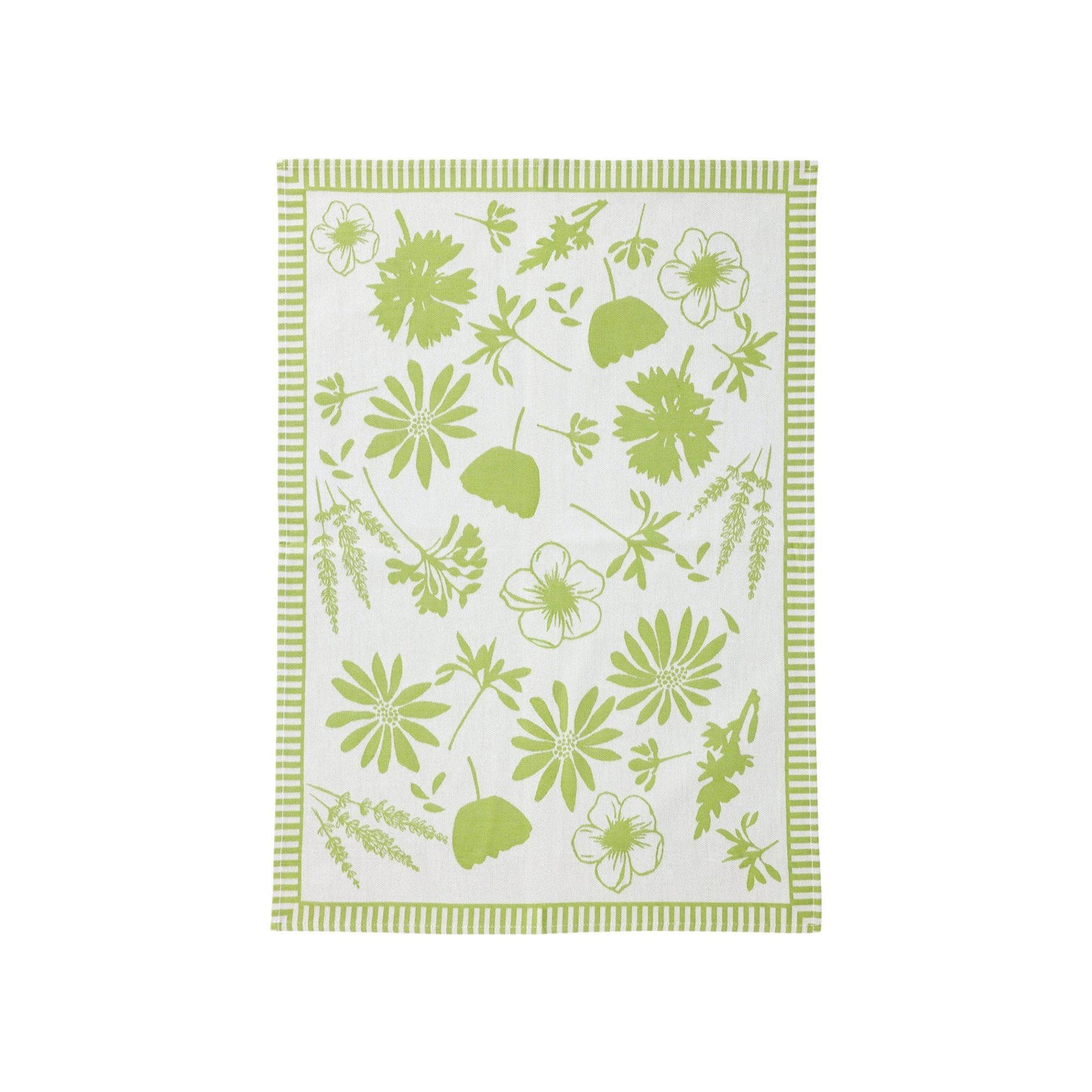 Sage Green Florals Dish Towels - Set of 2