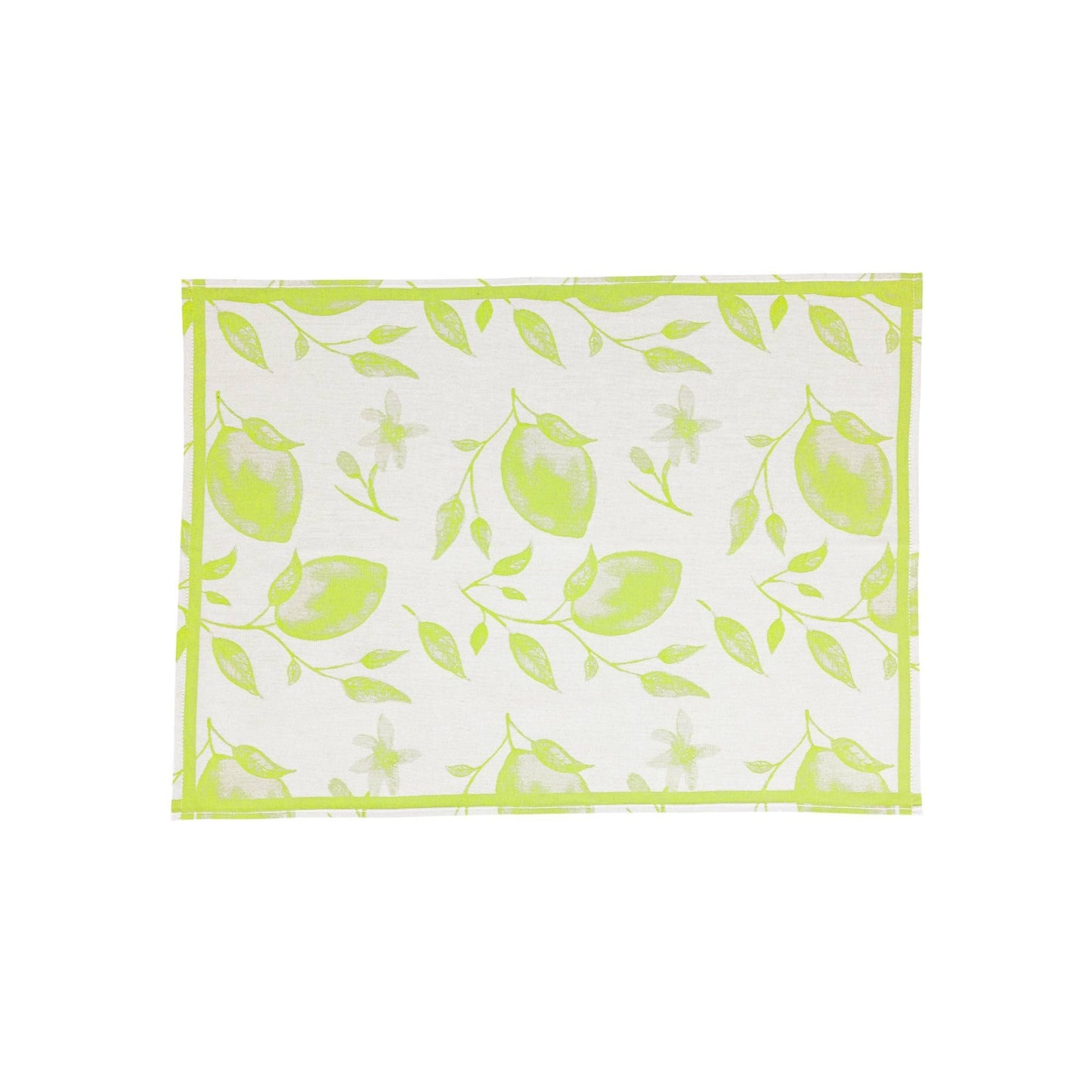 Green Lemons Dish Towels - Set of 2