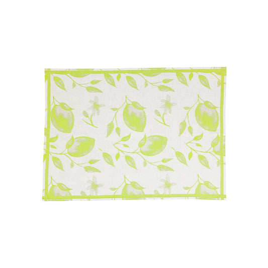 Green Lemons Dish Towels - Set of 2