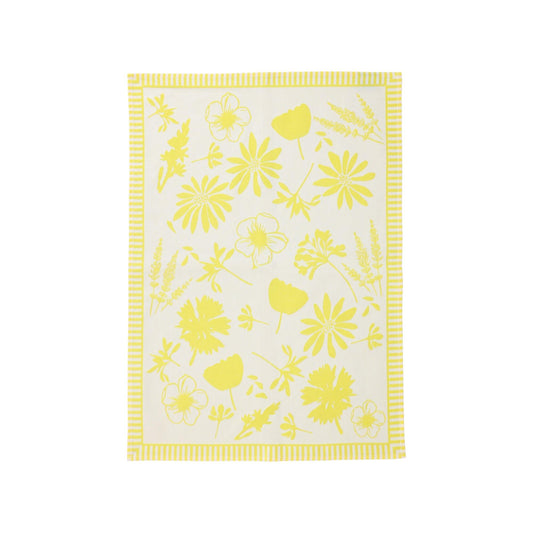 Yellow Florals Dish Towels - Set of 2