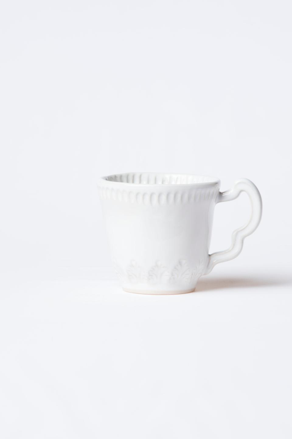 White Leaf Mug