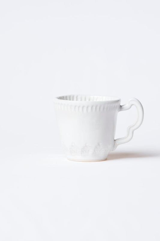 White Leaf Mug