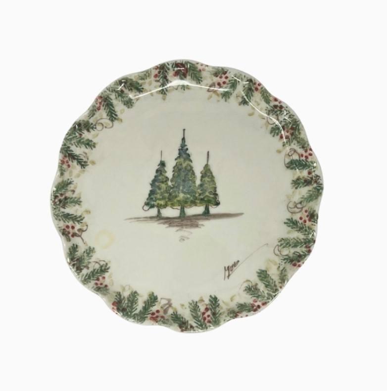 Signed Ruffled Cake Plate