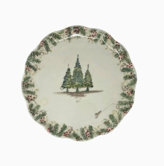 Signed Ruffled Cake Plate