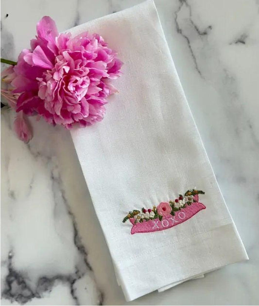 Hugs & Kisses Banner Towel