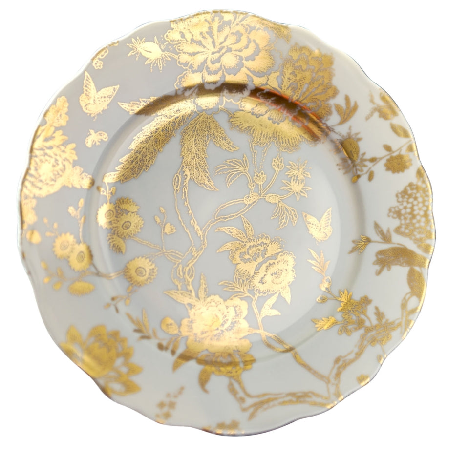 White & Gold accent plate