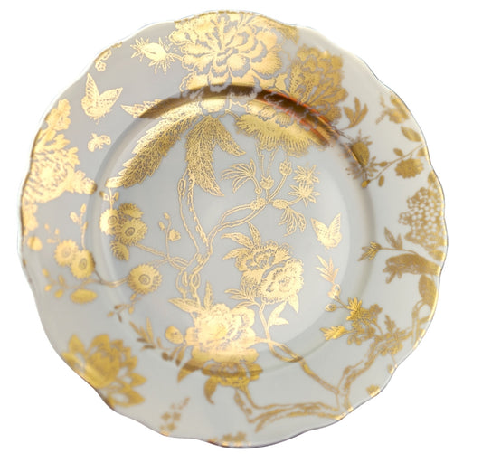 White & Gold accent plate