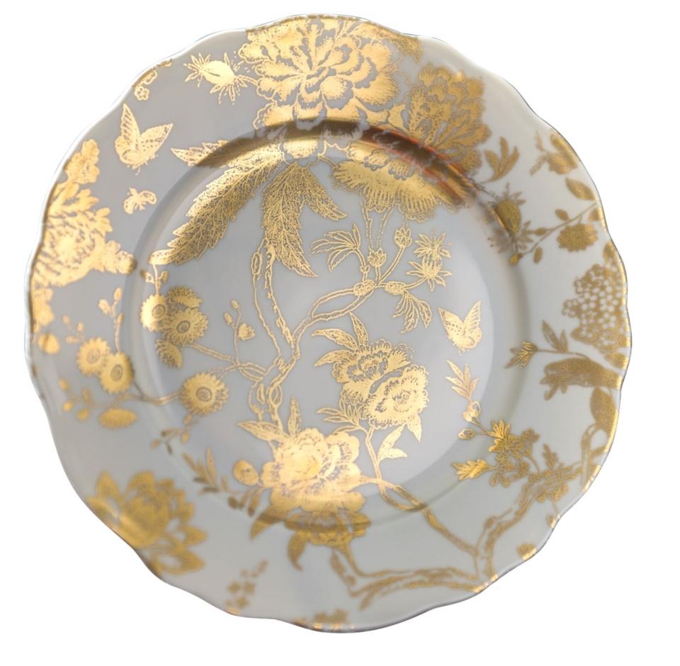 Grey & Gold accent plate