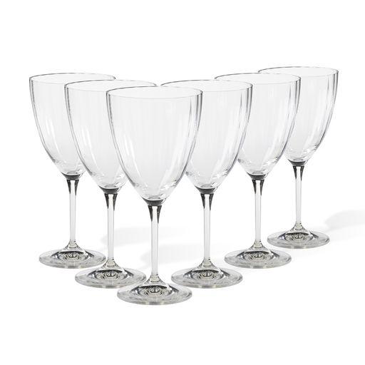 Set/6 water glasses, Clear