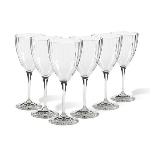 Set/6 wine glasses, Clear