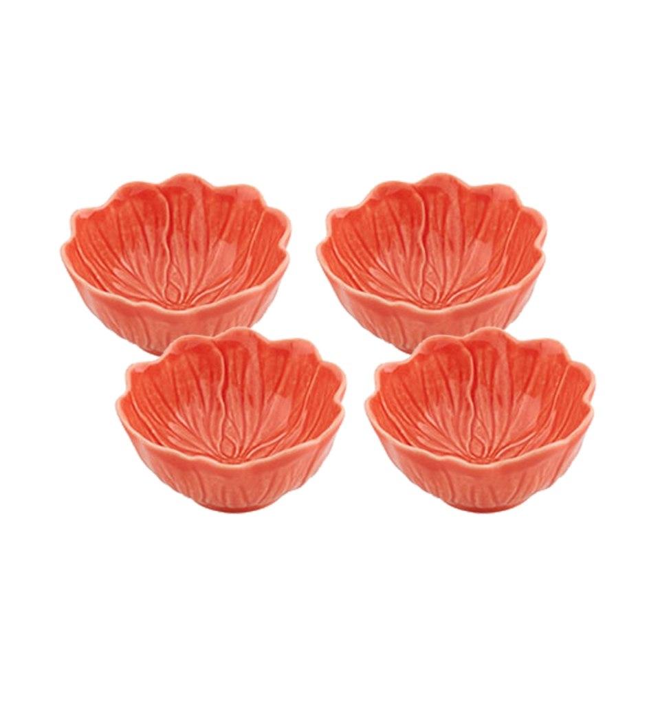 Small bowl, Set of 4 - FLORA Salmon