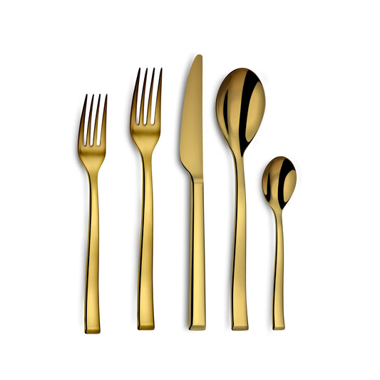 Side Gold 5pc Place Setting