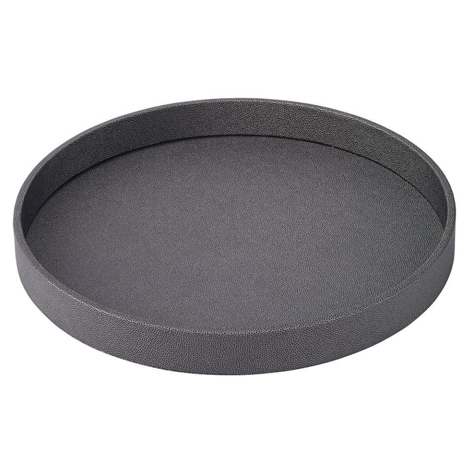 Charcoal Round Tray