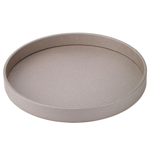 Gray Round Tray