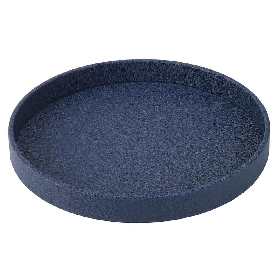 Navy Round Tray