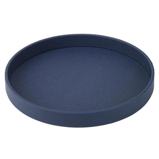 Navy Round Tray