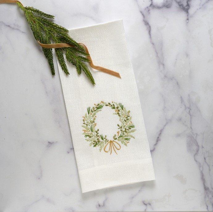Farmers Market Wreath, White (Multi)