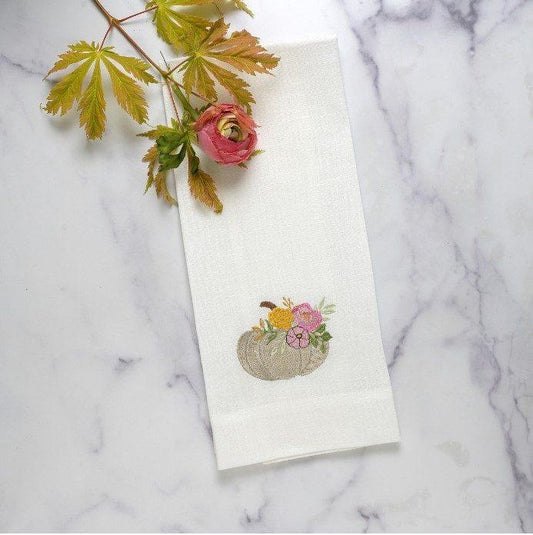 Floral Pumpkin, White (Multi)