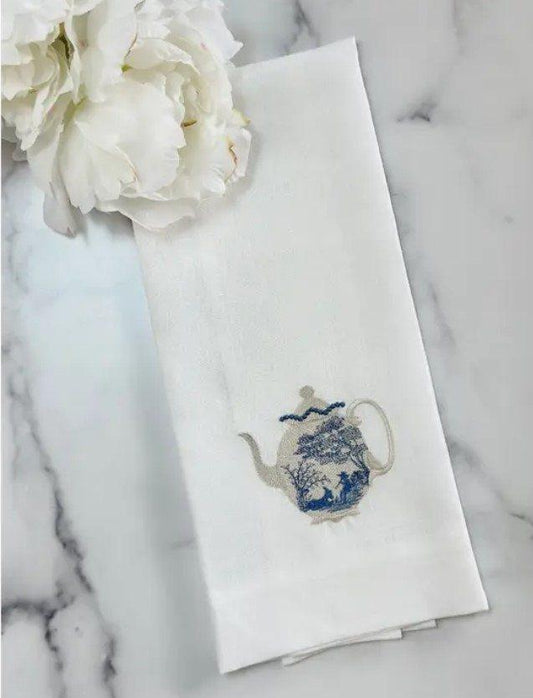 Vintage Toile Teapot Towel