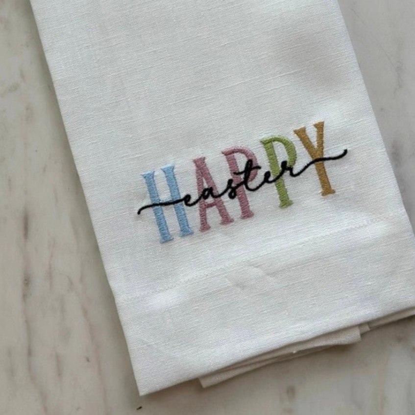 Happy Easter, White (Multi)