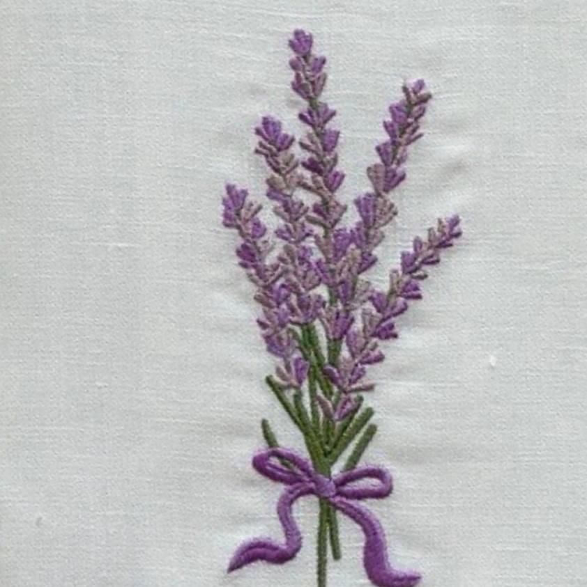 Lavender Bouquet, White (Purple)
