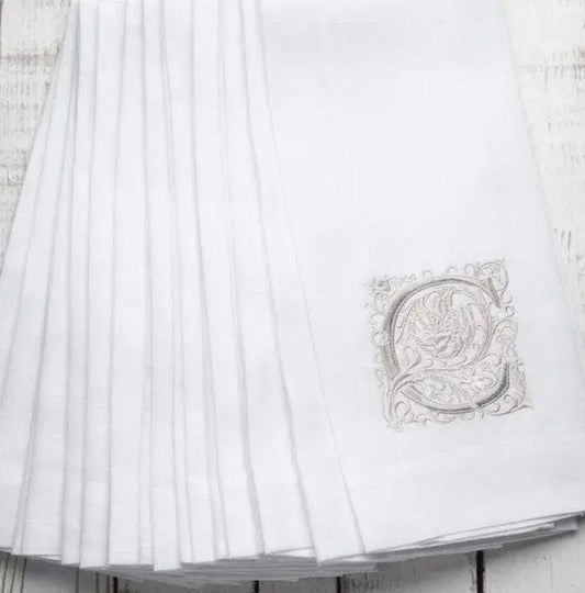 Monogram Linen Towel