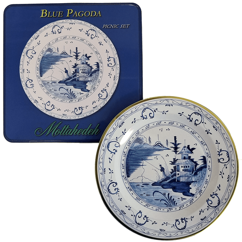 Pagoda Picnic Set/4 w Box