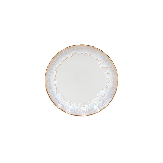 Salad Plate 9", White-gold