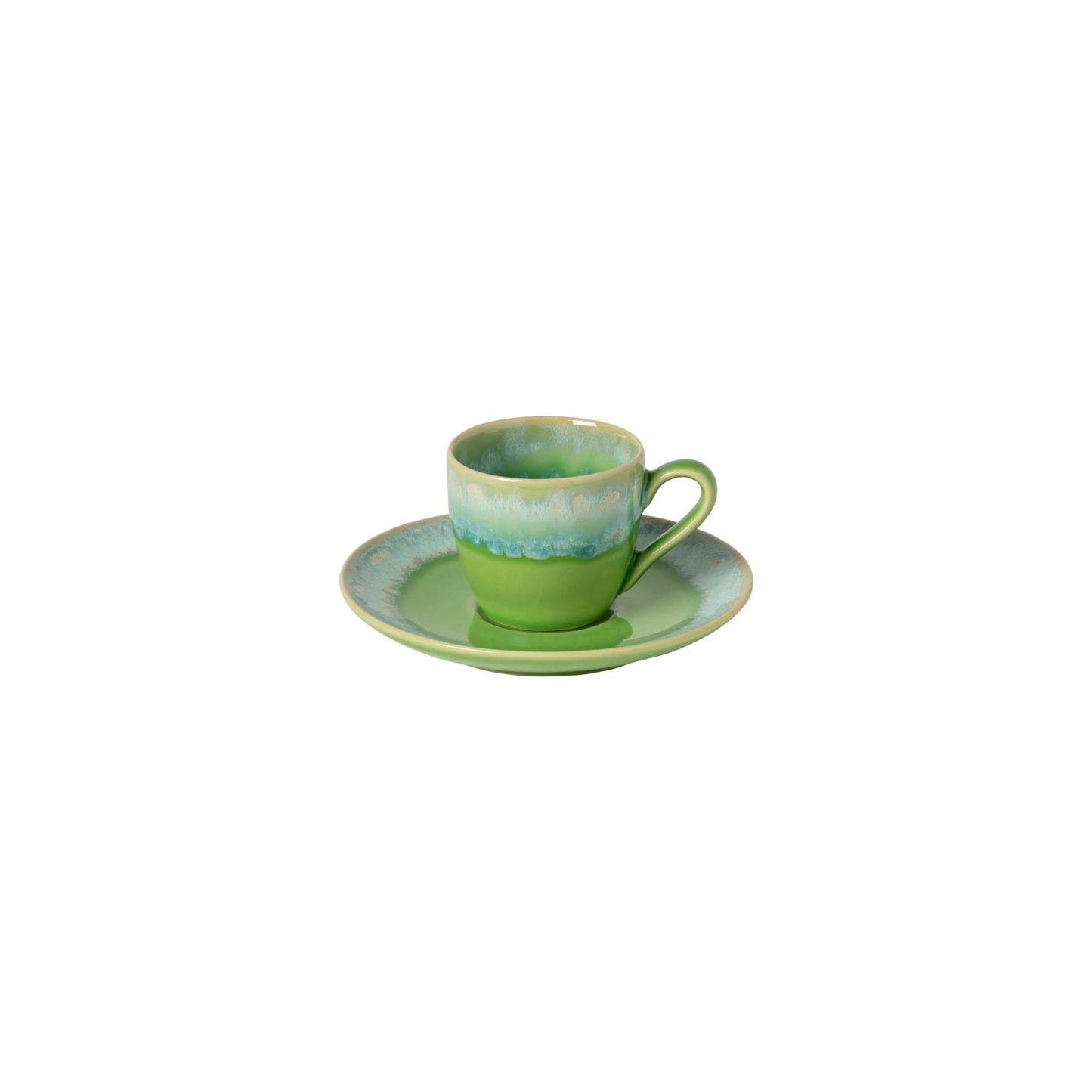 Coffee cup and saucer, Lime Green