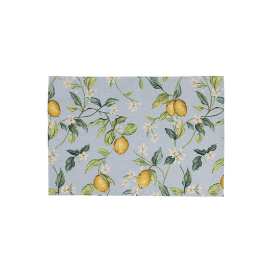 Lemons with White Flowers Placemats - Set of 4