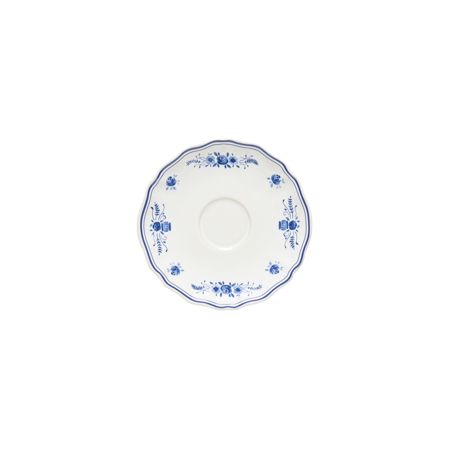 Tea saucer, White-blue