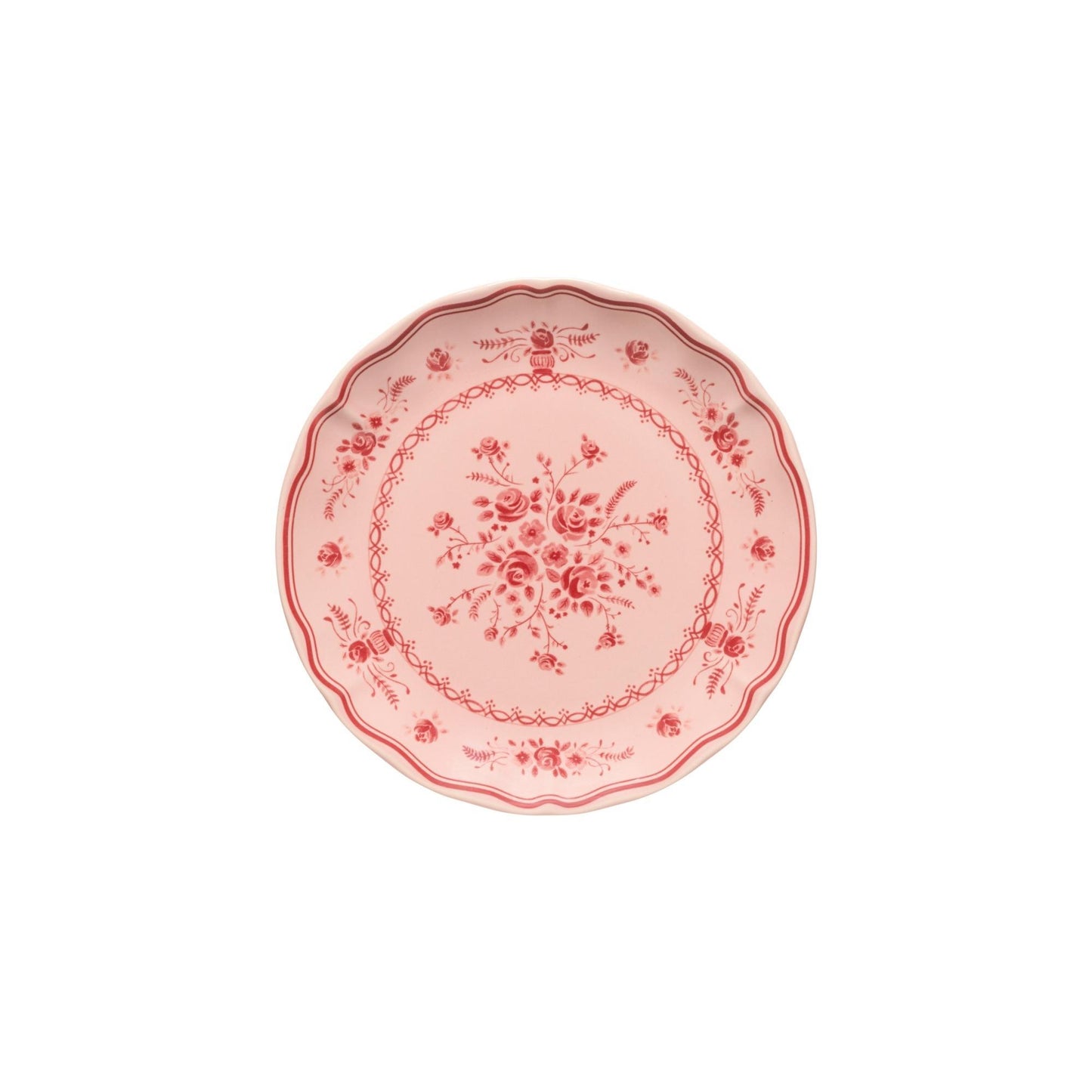 Salad/dessert plate, Pink-red