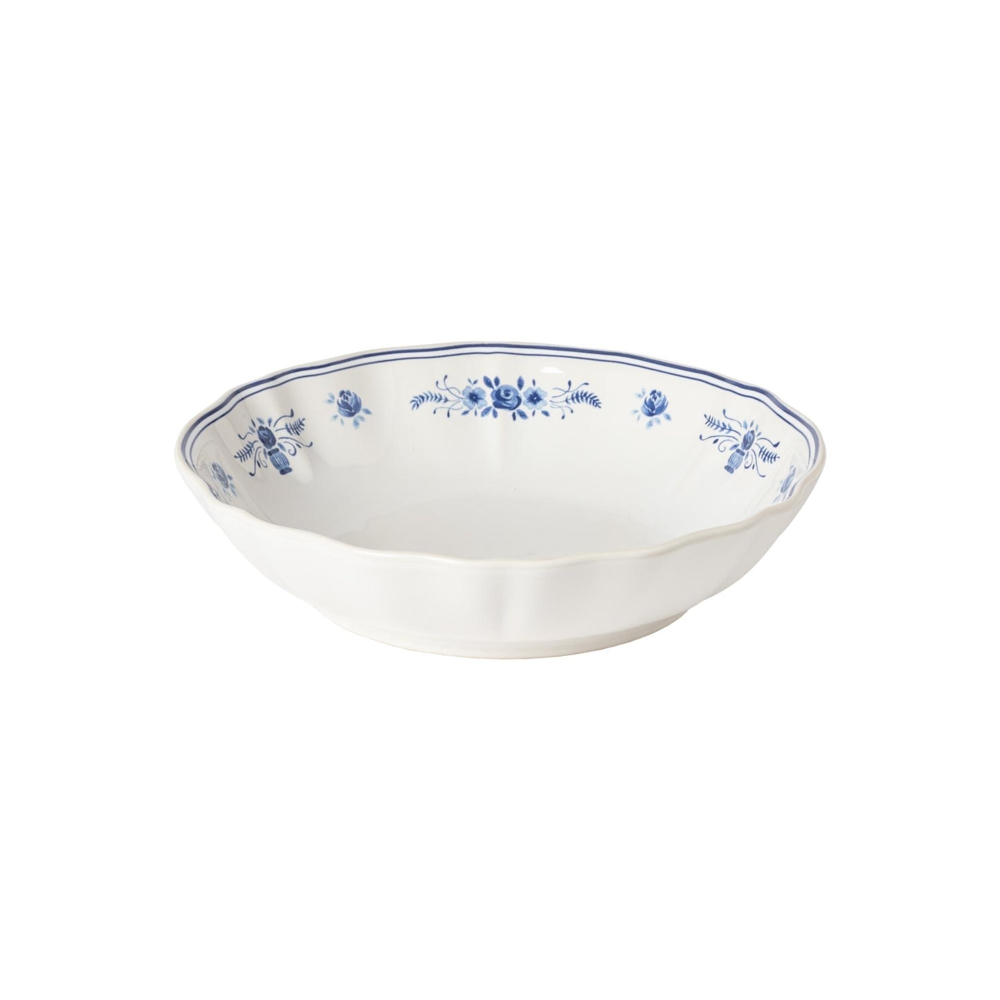 Soup/pasta bowl, White-blue