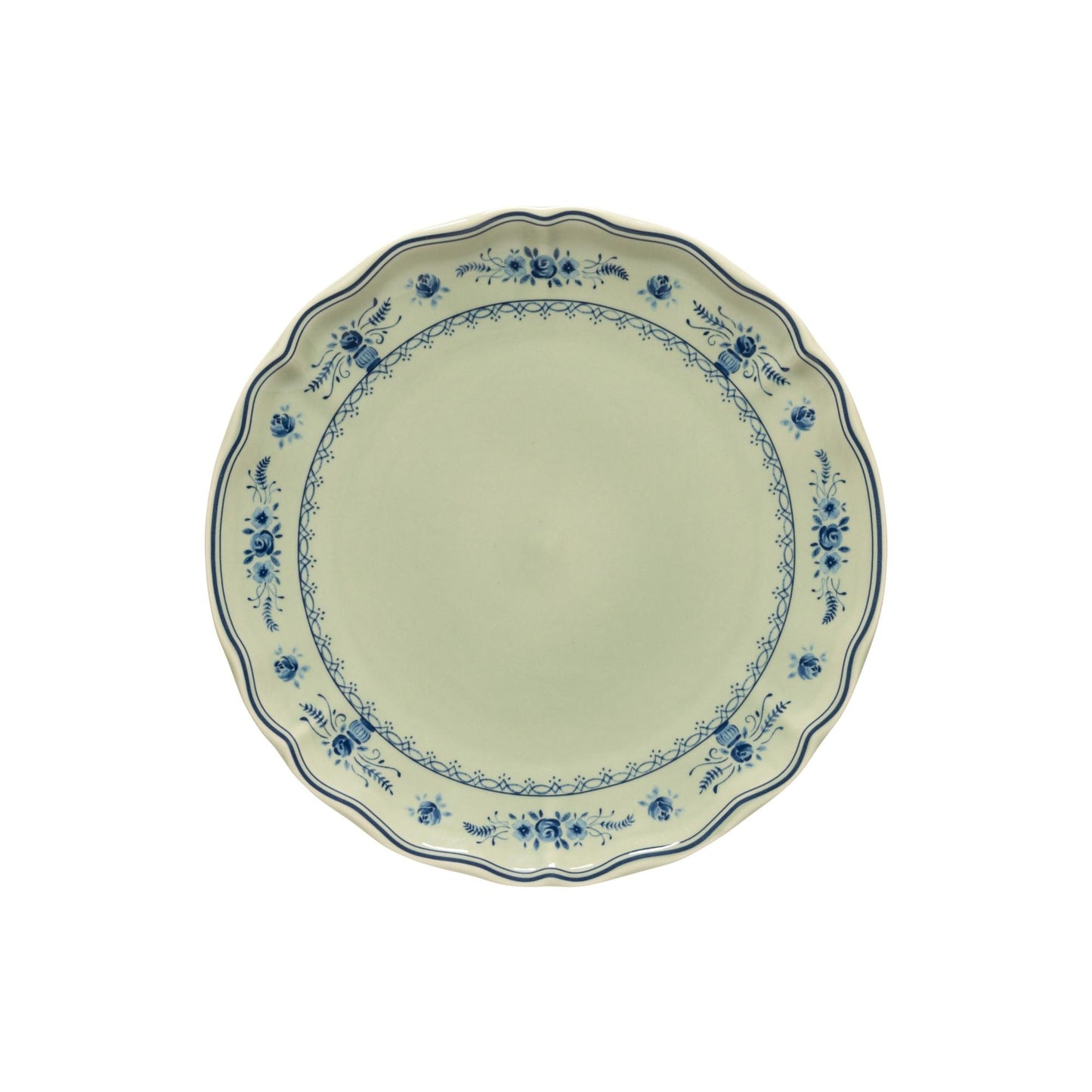 Dinner plate, Olive-blue