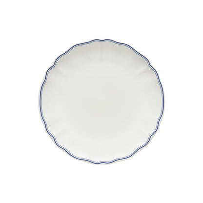 Dinner plate, White-blue