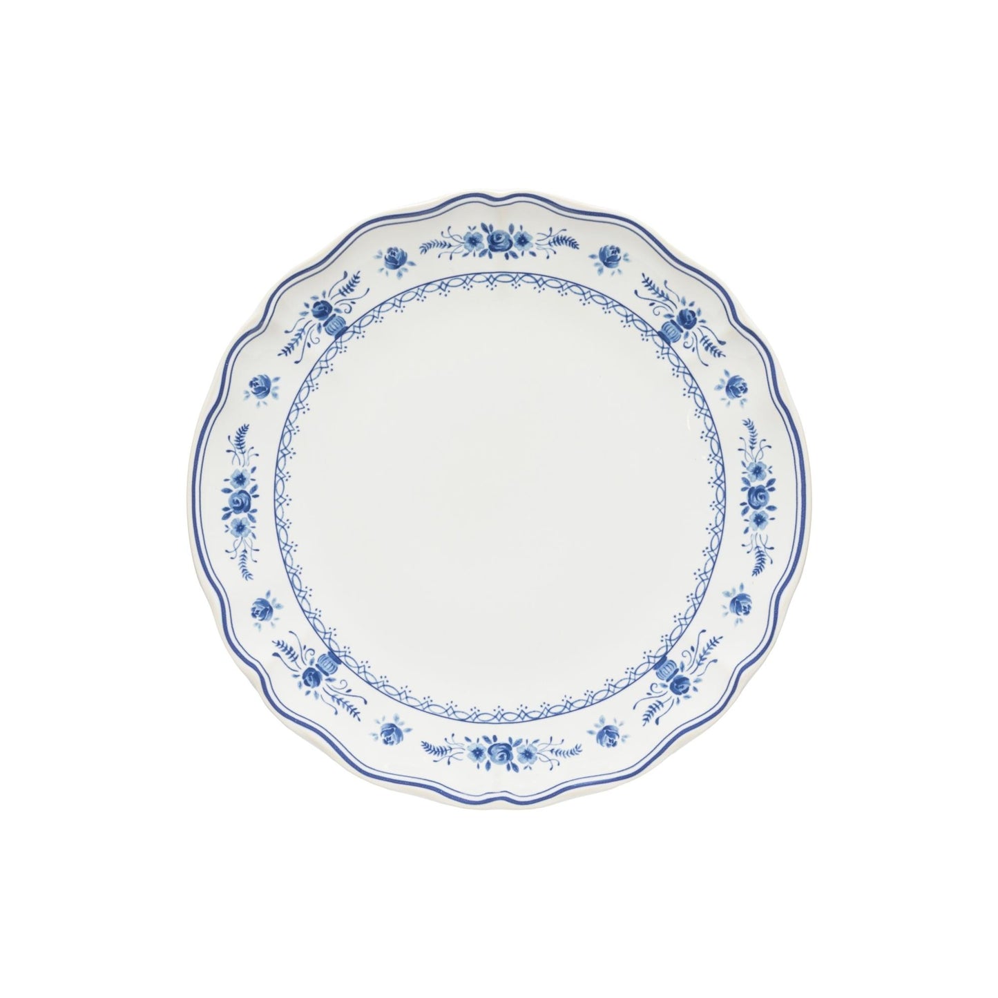 Dinner plate, White-blue